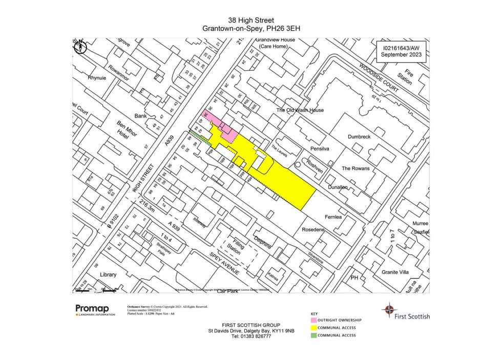 Floorplan for 38 High Street, Grantown on Spey