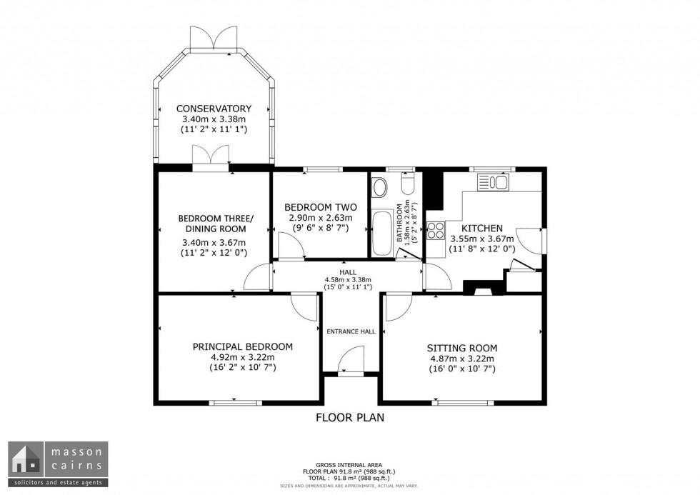 Floorplan for Lower Castleton, Glenlivet