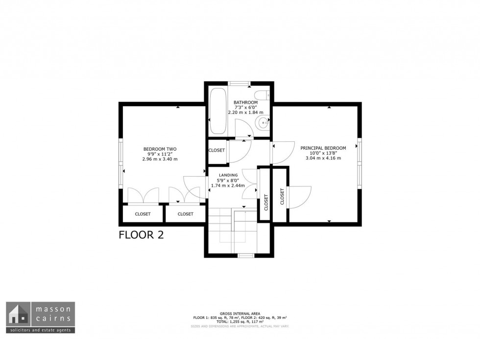 Floorplan for Chapel Road, Grantown on Spey