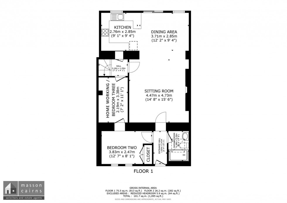 Floorplan for Railway Terrace, Aviemore