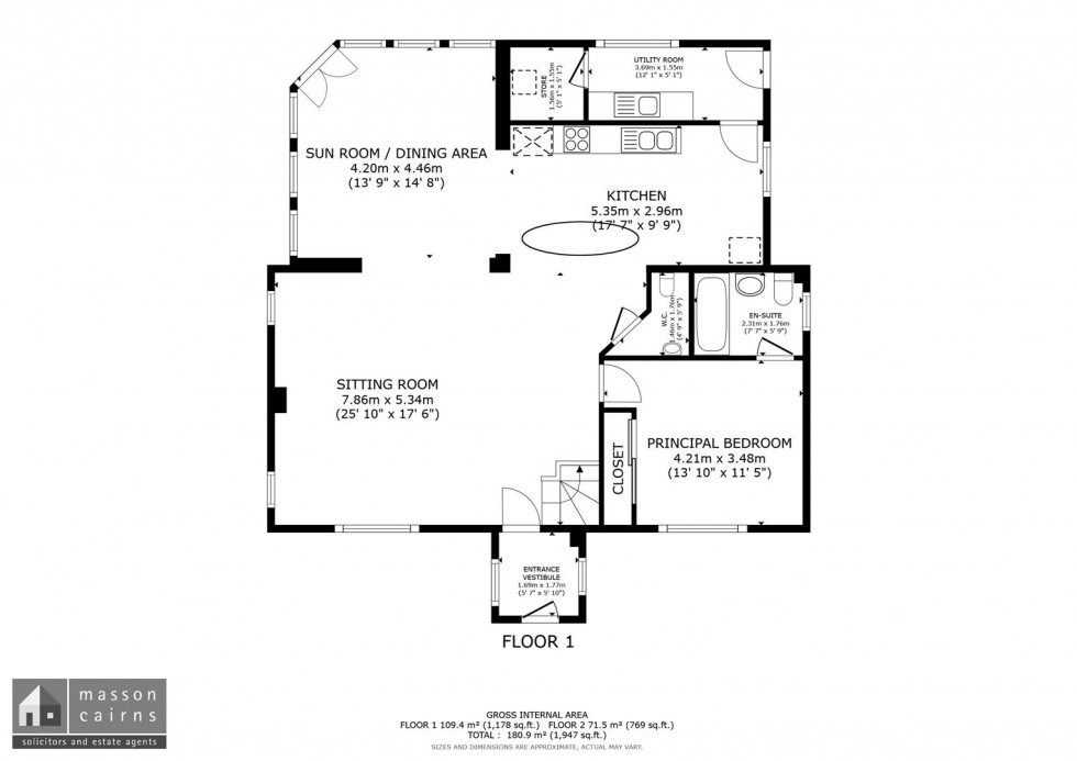 Floorplan for Coylum Road, Aviemore