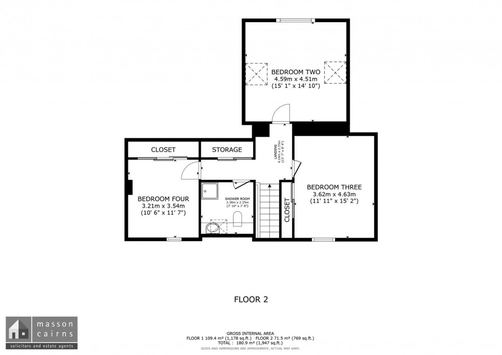 Floorplan for Coylum Road, Aviemore