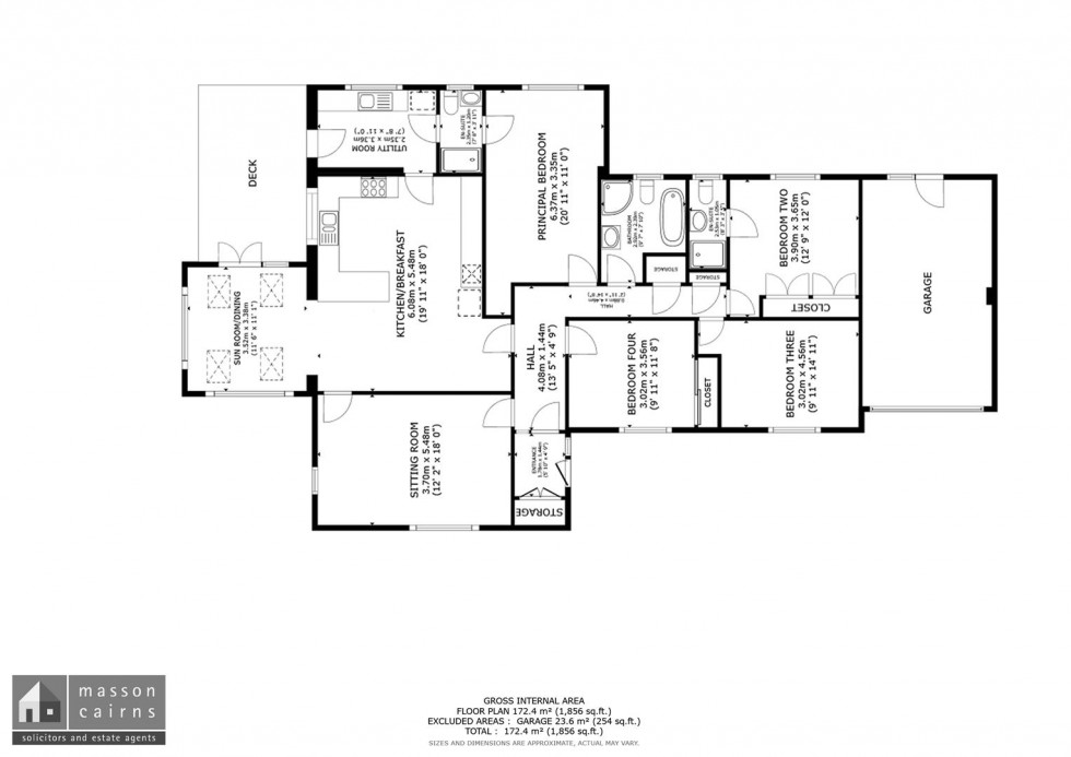 Floorplan for Rhuarden Court, Grantown on Spey