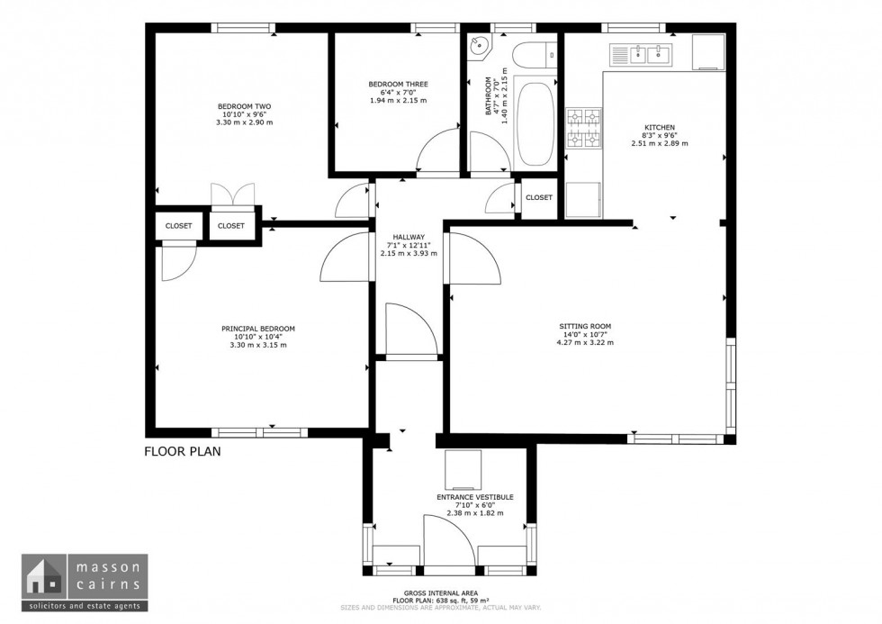 Floorplan for Dell Road, Nethy Bridge