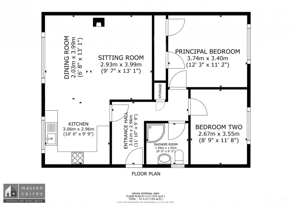 Floorplan for Birch Grove, Boat Of Garten