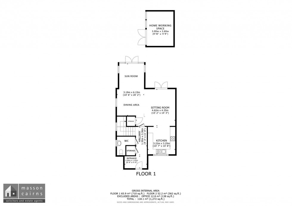 Floorplan for Dulicht Court, Grantown on Spey