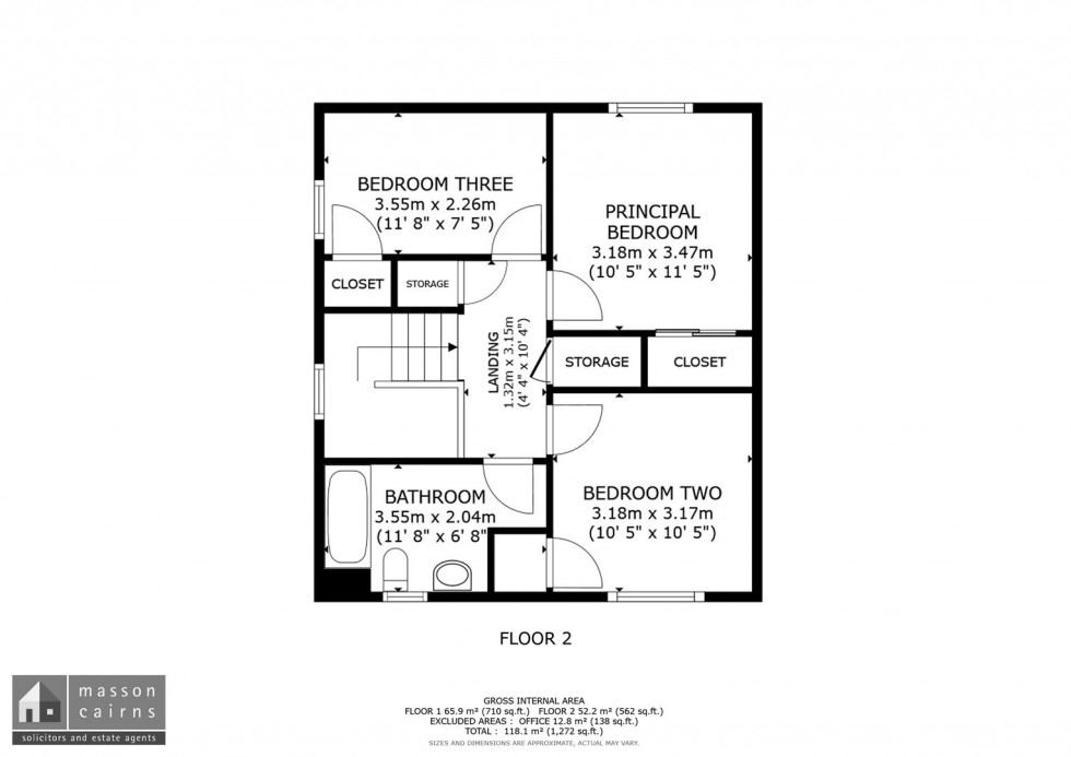 Floorplan for Dulicht Court, Grantown on Spey