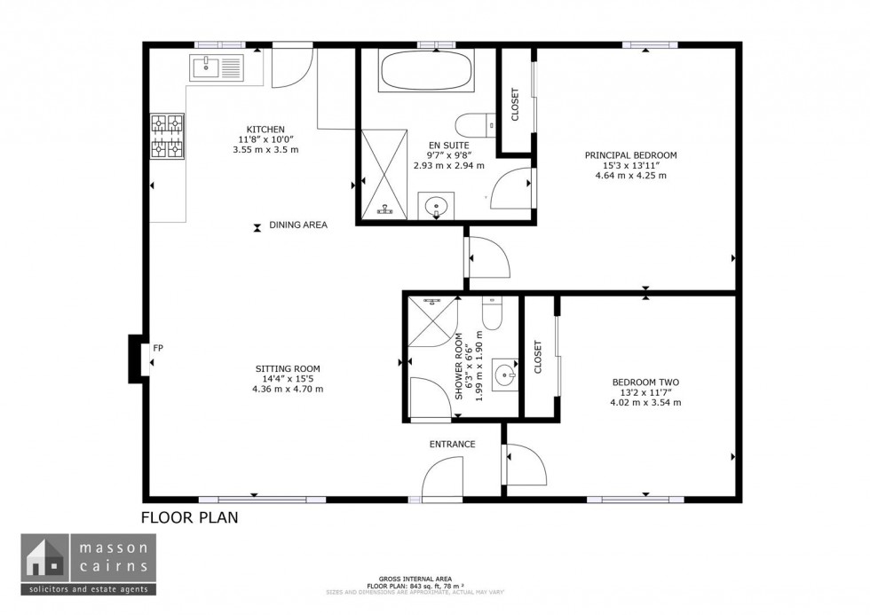 Floorplan for Birch Grove, Boat Of Garten