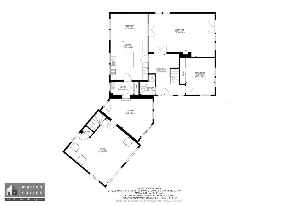 Floorplan for Woodside Avenue, Grantown On Spey