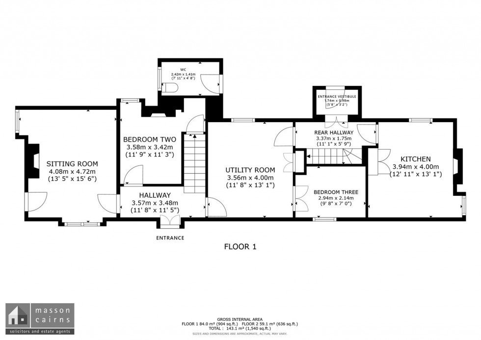 Floorplan for Station Road, Carrbridge