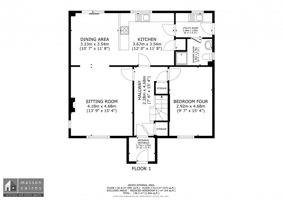 Floorplan for Kirk Road, Cromdale, Grantown on Spey