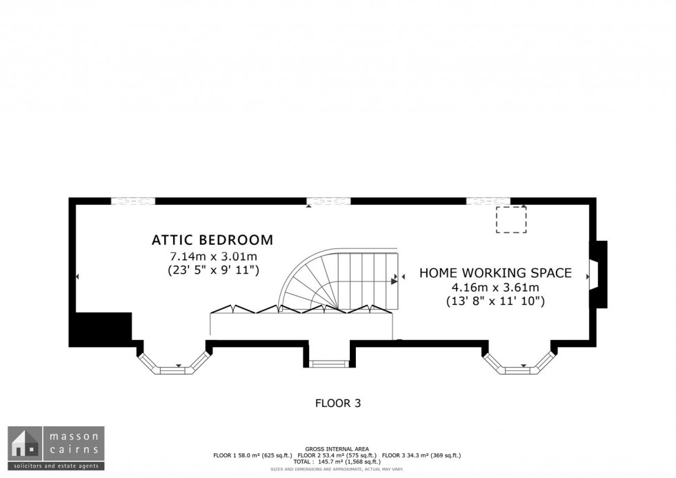 Floorplan for The Square, Grantown on Spey