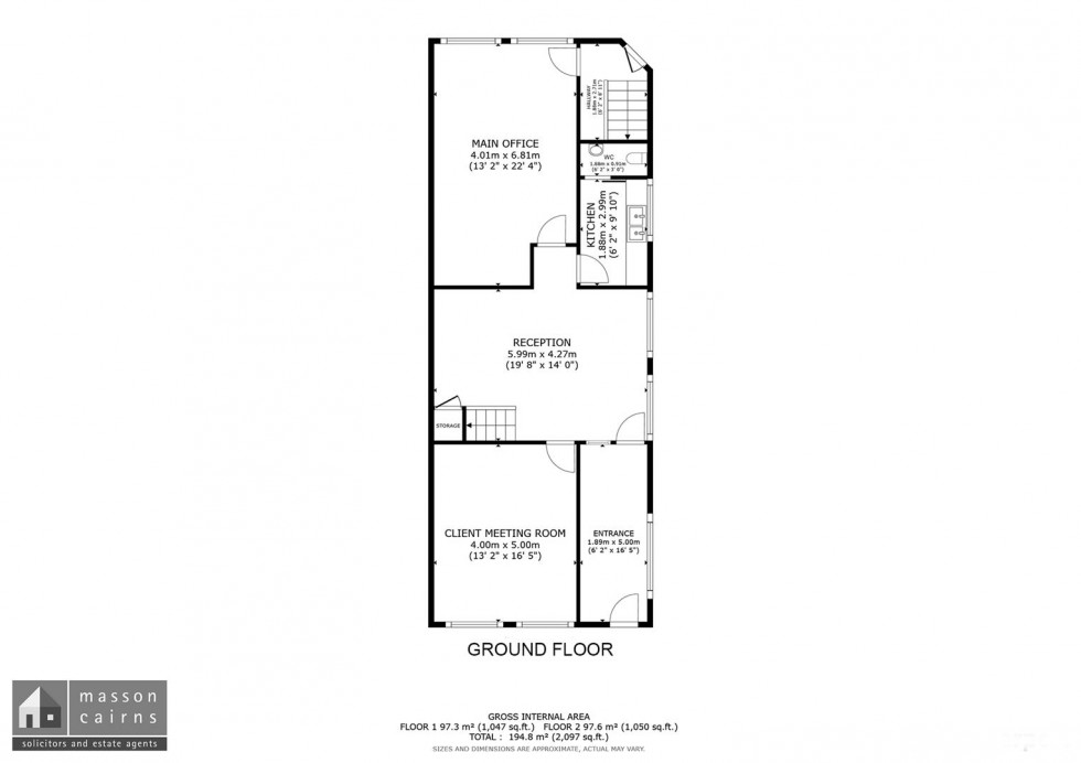 Floorplan for High Street, Grantown on Spey