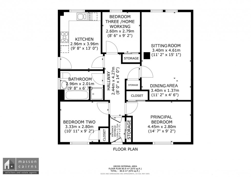 Floorplan for Corbett Place, Aviemore