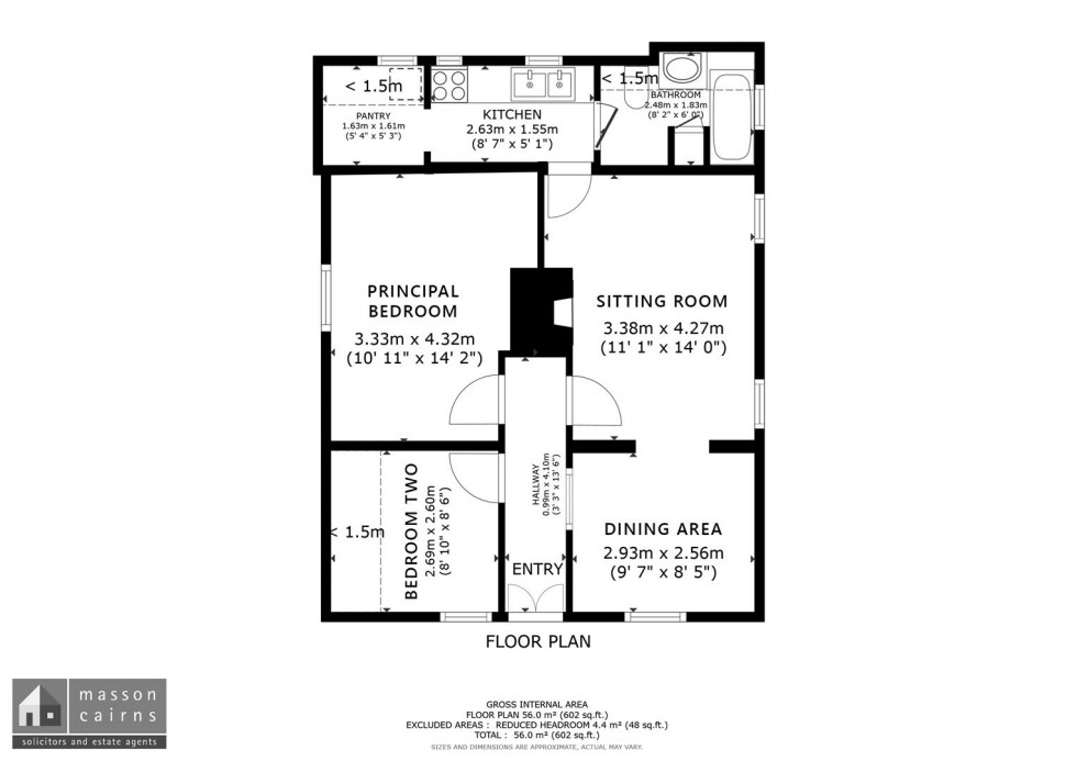 Floorplan for Broom Cottage, Drumuillie, Boat Of Garten