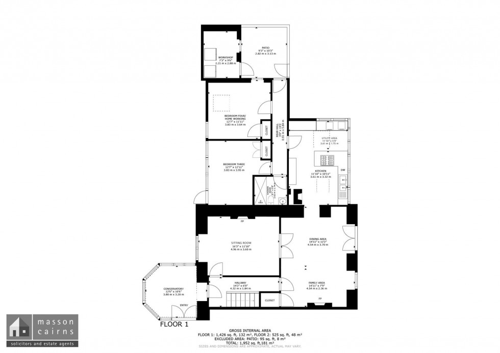 Floorplan for The Old Schoolhouse, School Road, Dulnain Bridge, Grantown on Spey