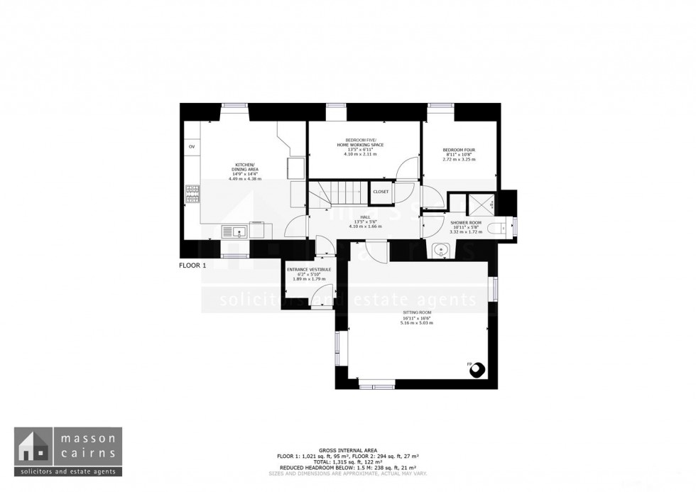 Floorplan for 18 South Street, Grantown on Spey