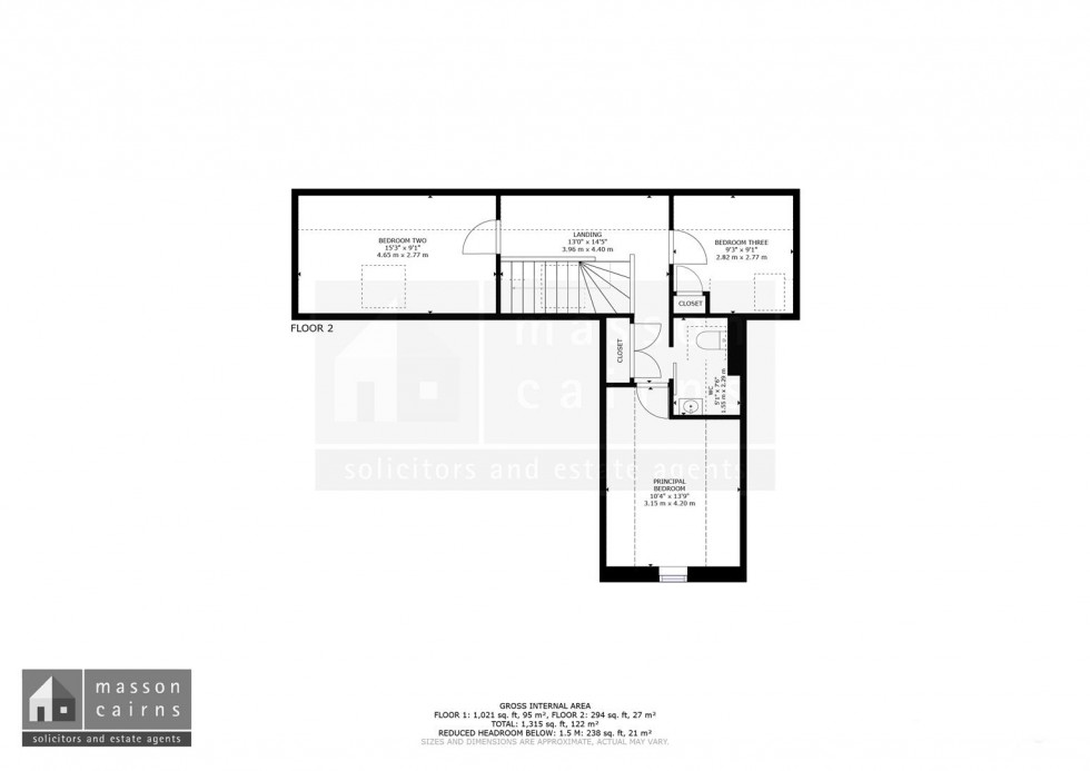 Floorplan for 18 South Street, Grantown on Spey