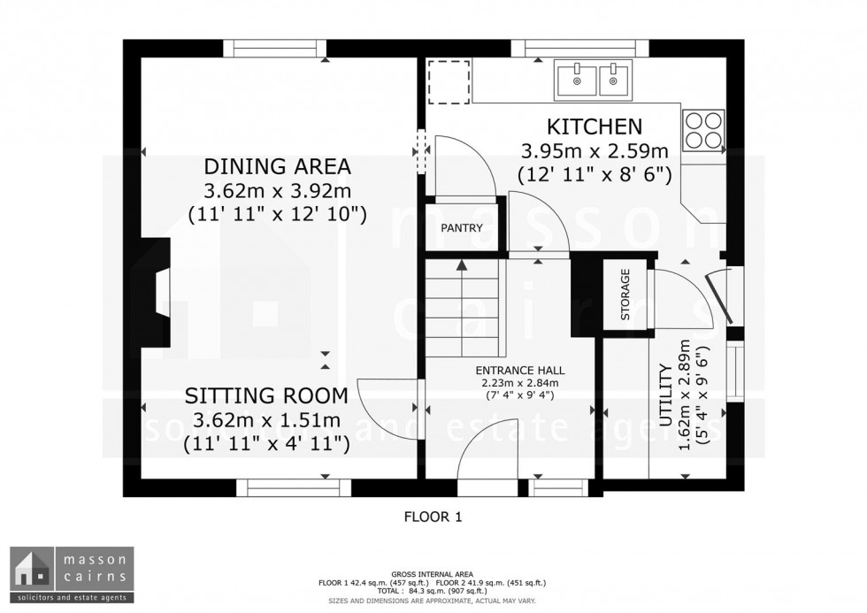 Floorplan for 3 Tomnabat Lane, Tomintoul