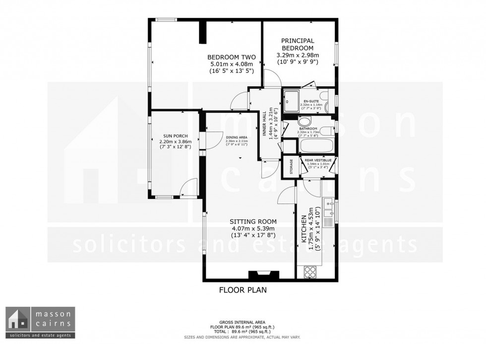 Floorplan for Bowlins, Dell Road, Nethy Bridge