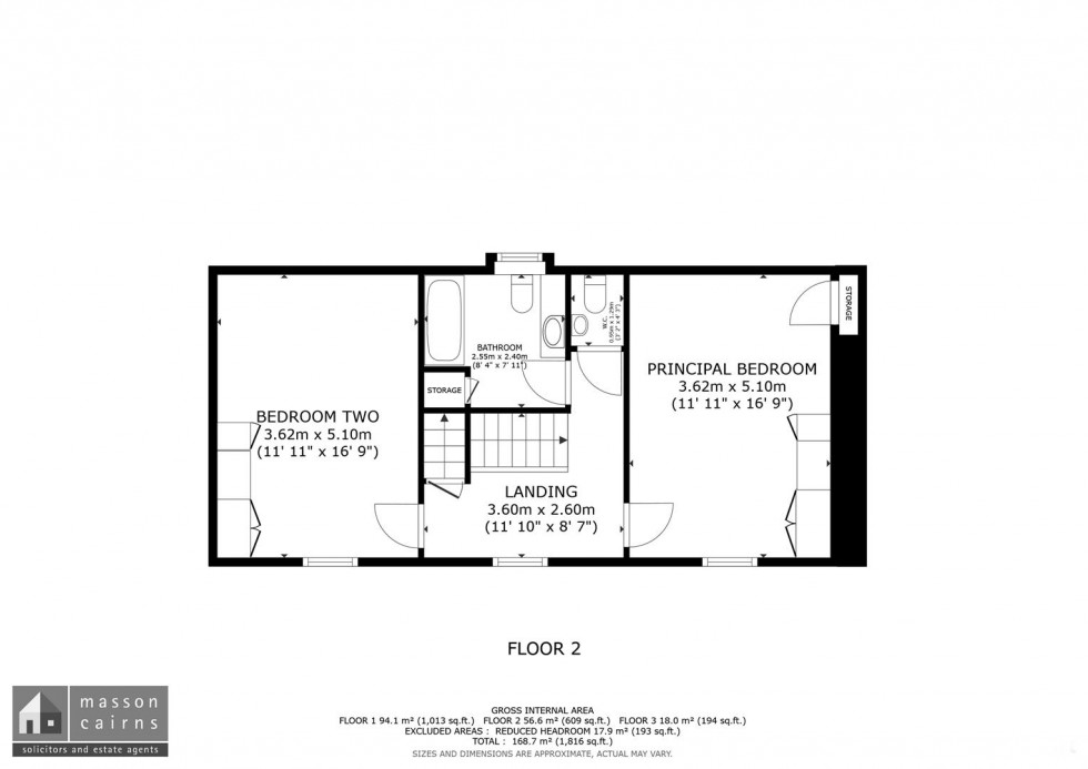 Floorplan for Cruachan, The Square, Tomintoul