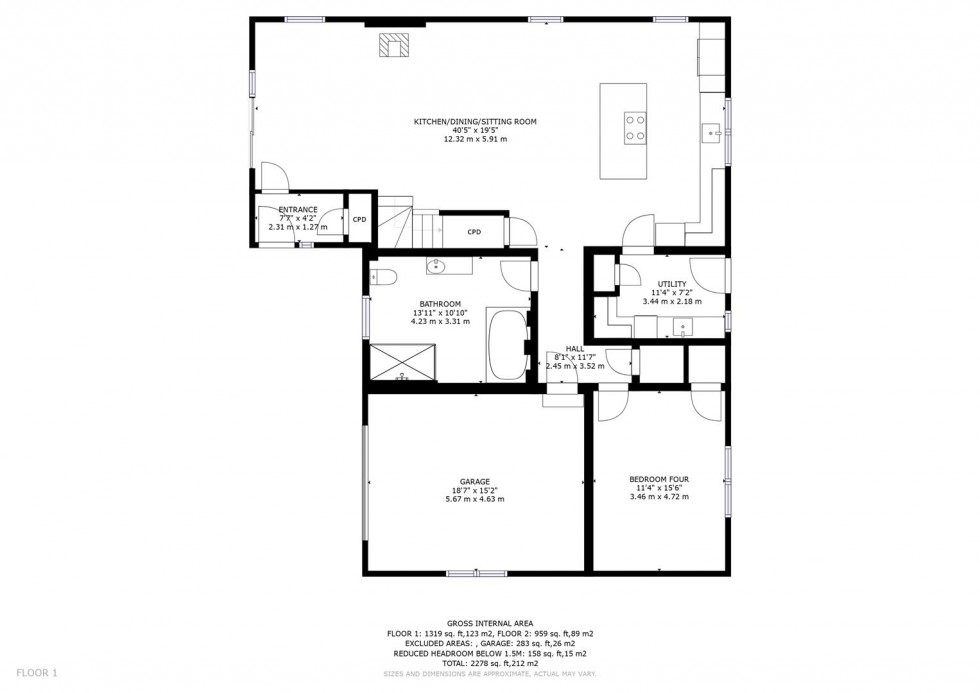 Floorplan for 4 Auchroisk Road, Cromdale, Grantown on Spey