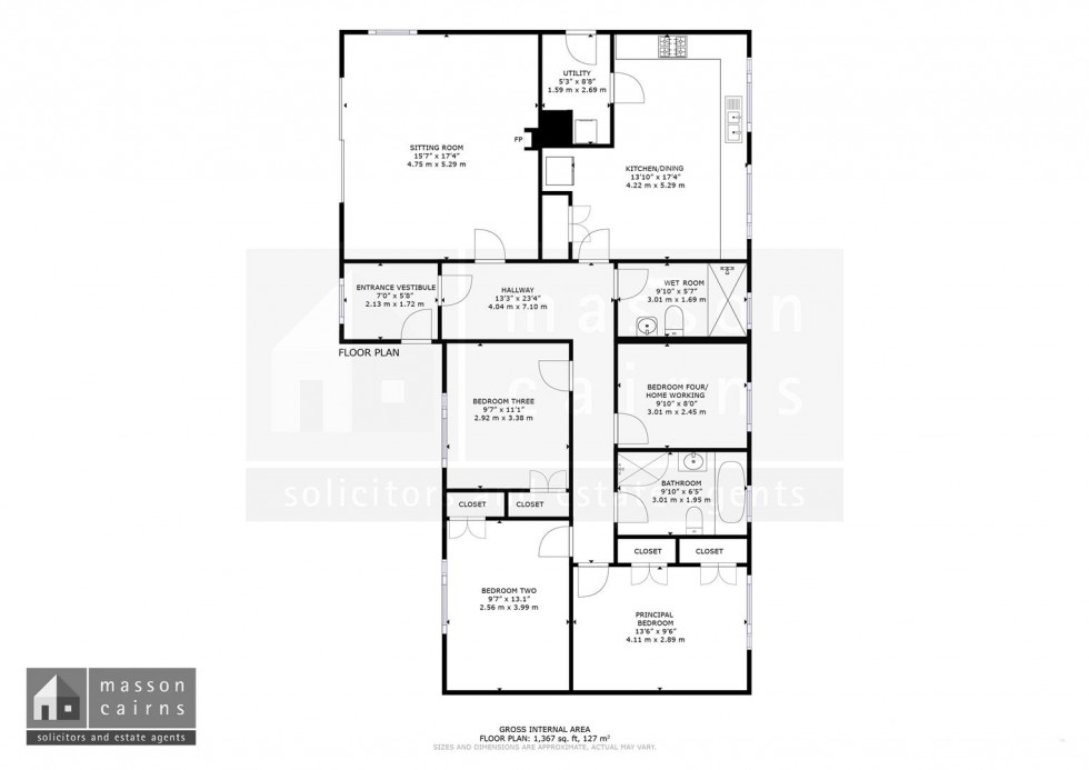 Floorplan for Craigmore, Skye Of Curr Road, Dulnain Bridge, Grantown on Spey