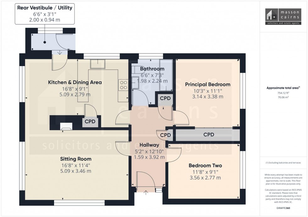 Floorplan for 67 Strathspey Drive, Grantown on Spey