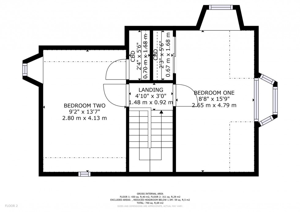 Floorplan for 11 Inverallan Court, The Square,  Grantown on Spey