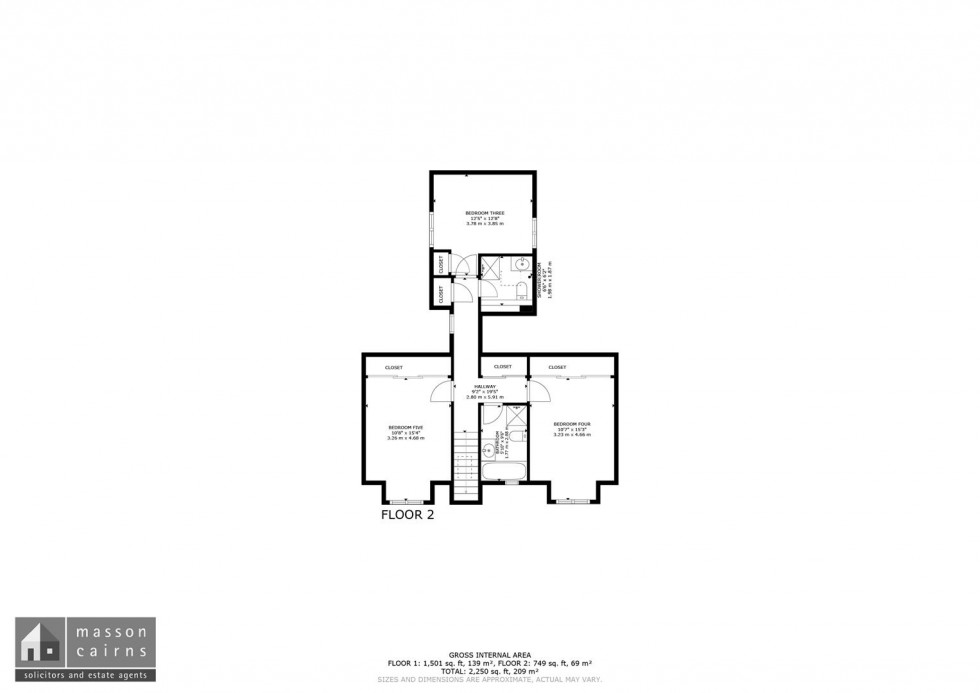 Floorplan for An Teallach, Nethy Bridge